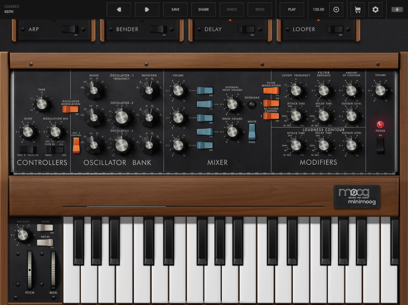 Minimoog Model D Synthesizer App Moog